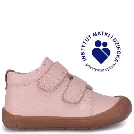 Lima barefoot różowe trampki dziecięce ze skóry naturalnej