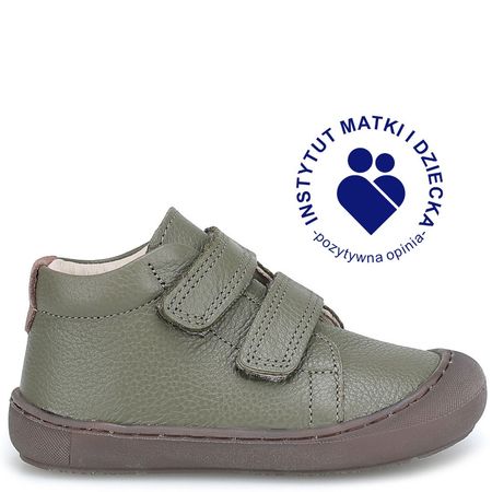 Lima barefoot zielone trampki dziecięce ze skóry naturalnej