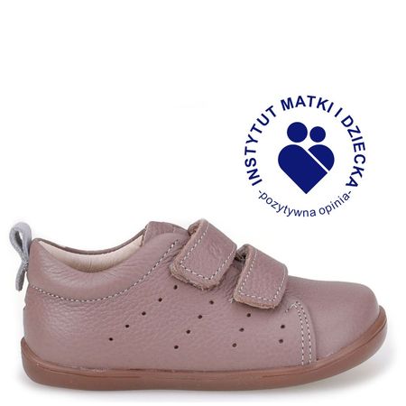Luma Barefoot szarobrązowe trzewiki dziecięce ze skóry naturalnej
