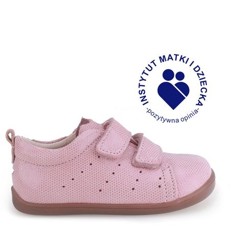 Luma Barefoot różowe trzewiki dziecięce ze skóry naturalnej