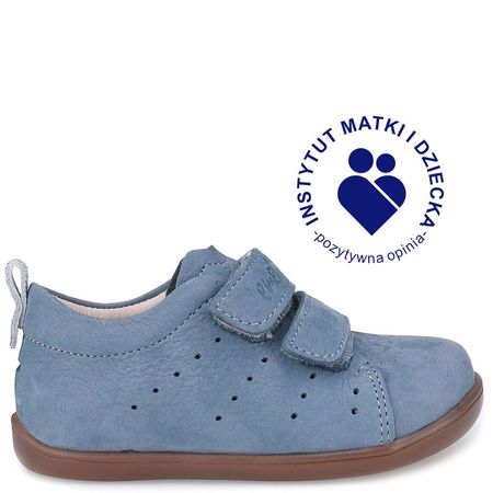 Luma Barefoot niebieskie trzewiki dziecięce ze skóry naturalnej