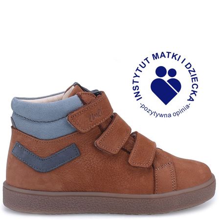 Chester brązowe trampki dziecięce ze skóry naturalnej