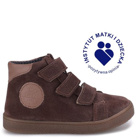 Chester membrana brązowe trampki dziecięce ze skóry naturalnej