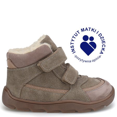 Atlas barefoot membrana zielone trzewiki dziecięce ze skóry naturalnej