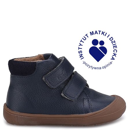 Lima barefoot membrana granatowe trampki dziecięce ze skóry naturalnej