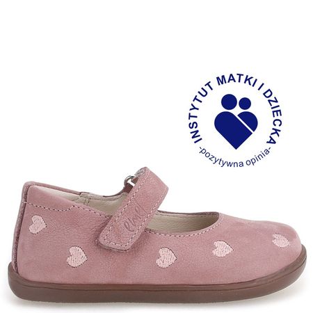 Marina Barefoot różowe baleriny dziecięce ze skóry naturalnej