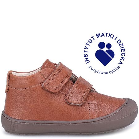 Lima barefoot brązowe trampki dziecięce ze skóry naturalnej