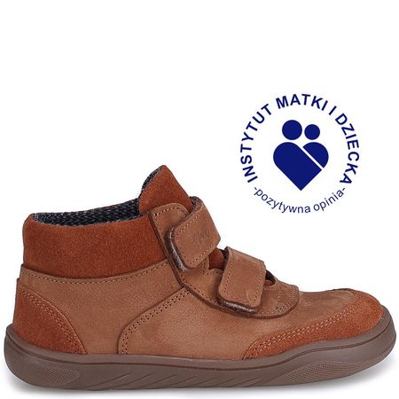 Haga barefoot membrana brązowe trampki dziecięce ze skóry naturalnej