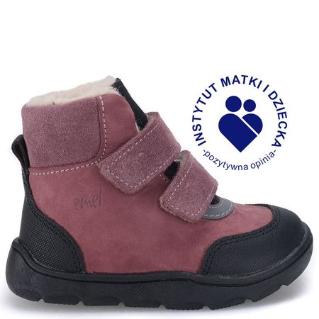 Inari barefoot membrana fioletowe trzewiki dziecięce ze skóry naturalnej