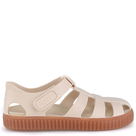 Kremowe Sandały Dziecięce Nico Caramelo Ivory Igor
