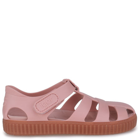 Różowe Sandały Dziecięce Nico Caramelo Nude Igor