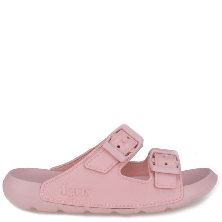 Różowe Klapki Dziecięce Kai Nude Igor