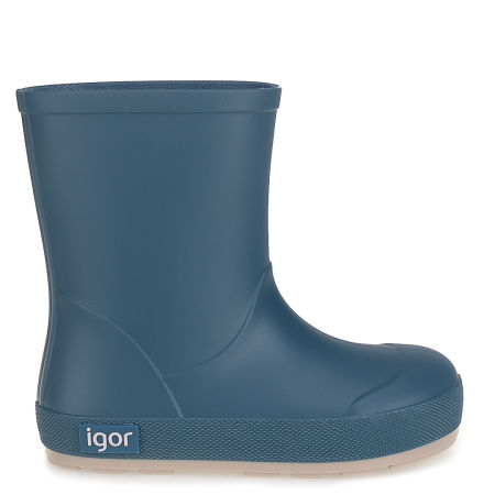 Niebieskie Elastyczne Kalosze Dziecięce Barefoot Yogi Oil Blue Igor