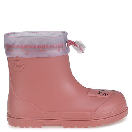 Różowe Elastyczne Kalosze Dziecięce Barefoot Mendi Gato Rose Igor